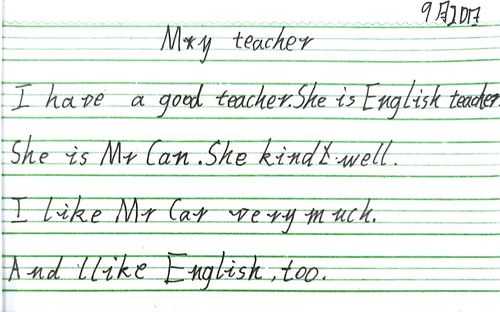 描写老师英语小短文（描写老师英语小短文的句子）-图2